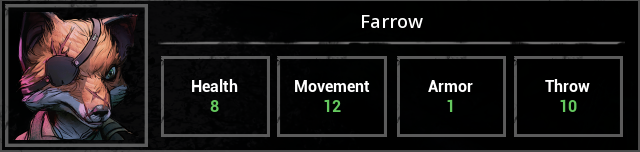 Farrow's base stats